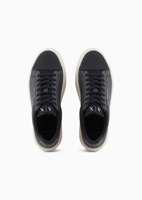 armani exchange uomo scarpa XUX236 XV906 K001 Nero