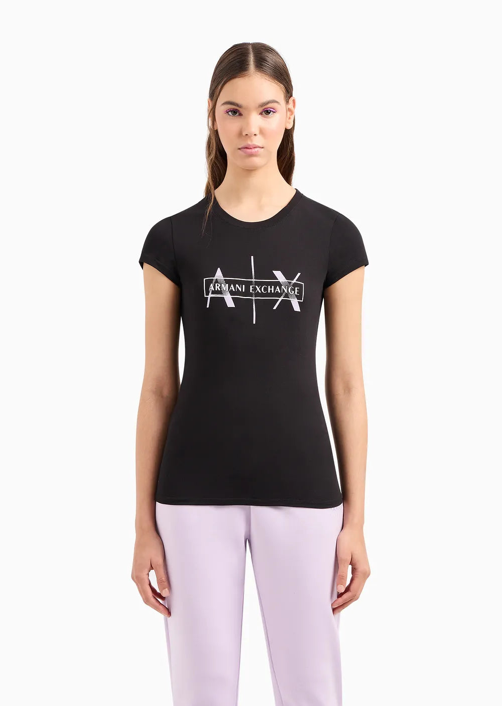Armani Exchange donna t-shirt 3DYT46 YJ3RZ 1200 colore Nero