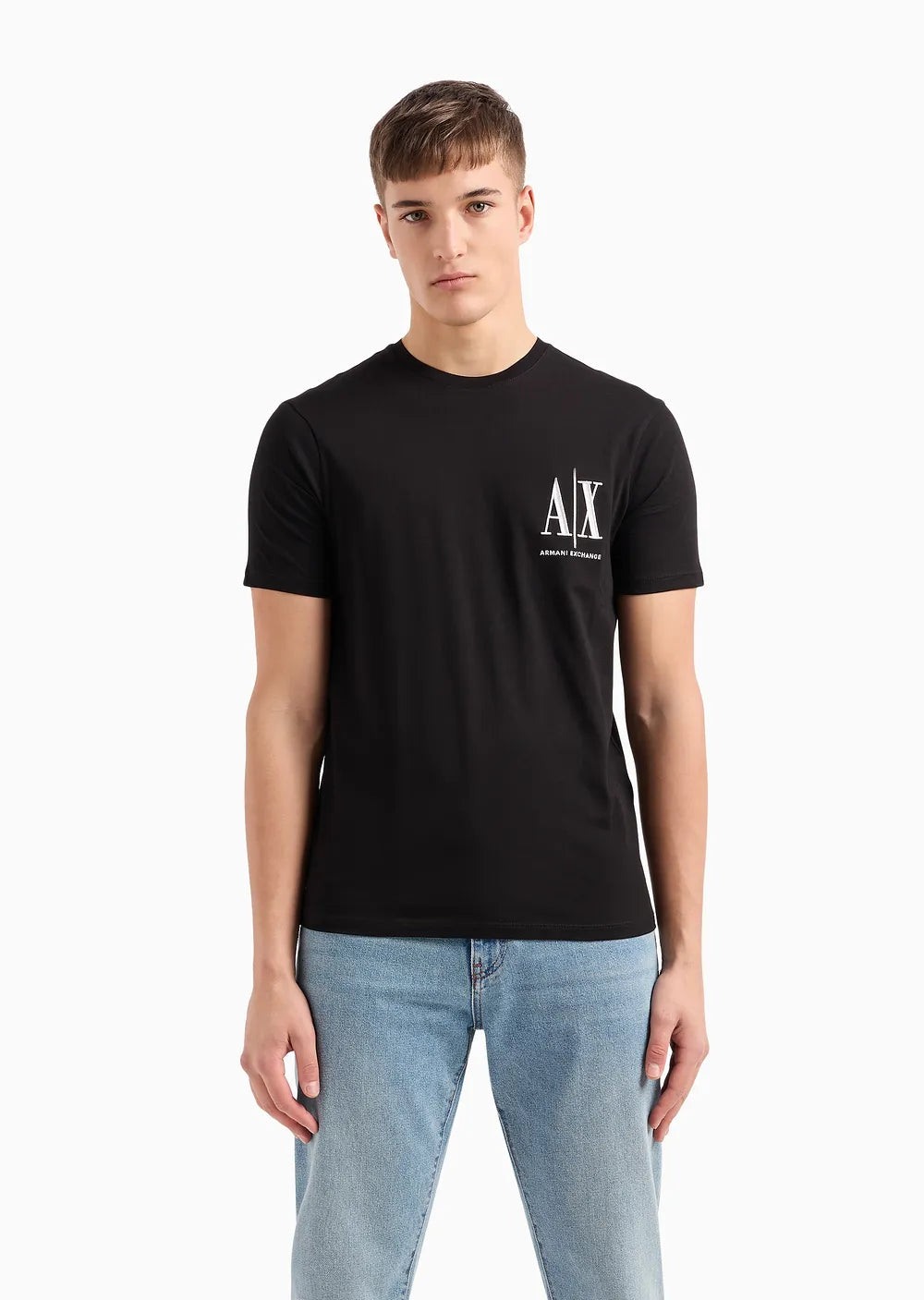 armani exchange uomo t-shirt 8NZTPH ZJH4Z 1200 Nero