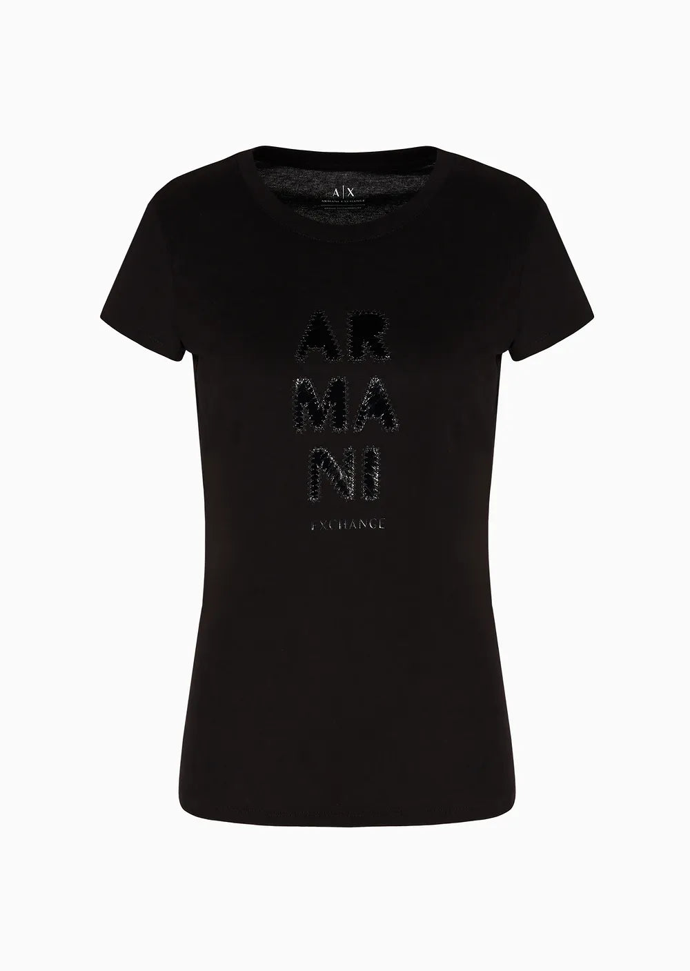 armani exchange donna t-shirt 6DYT39 YJ3RZ 1200 Nero