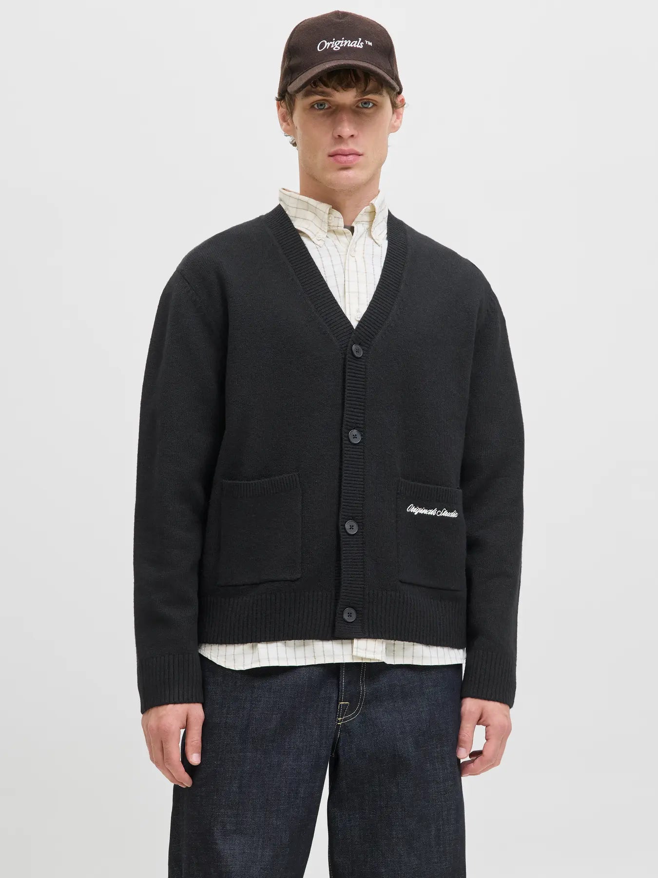 Jack & Jones uomo cardigan Norrebro 12282732 Black