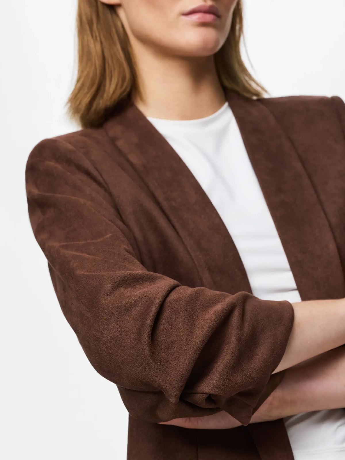 PIECES BLAZER BOSELLA 17165217 Chicory Coffee