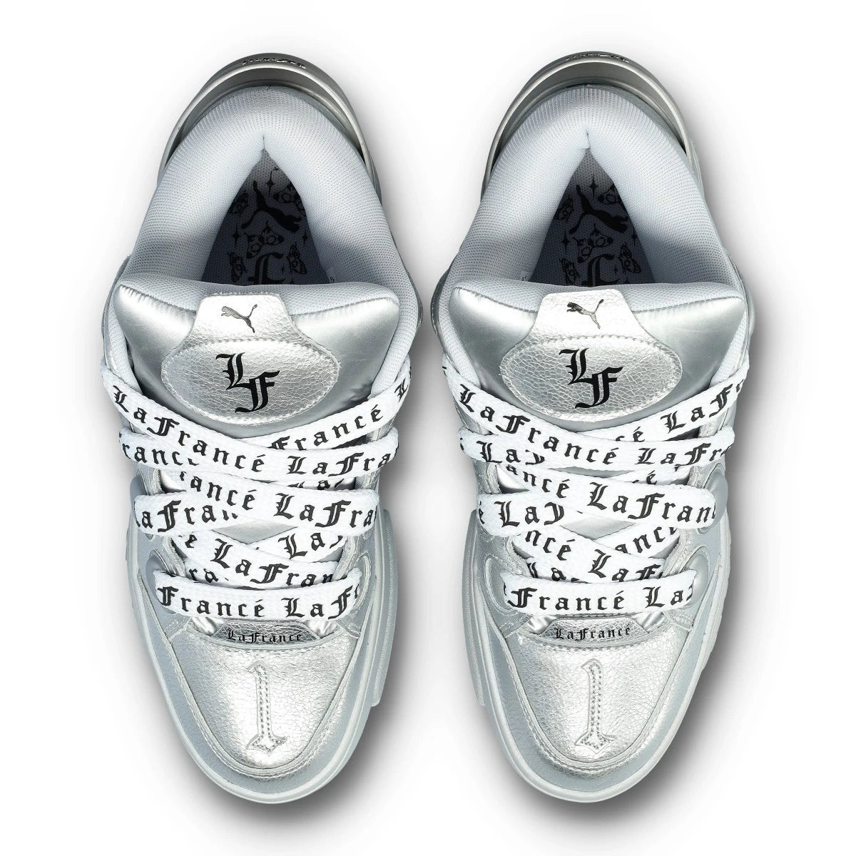 Puma uomo scarpa La France Chrome 311334-01 Silver