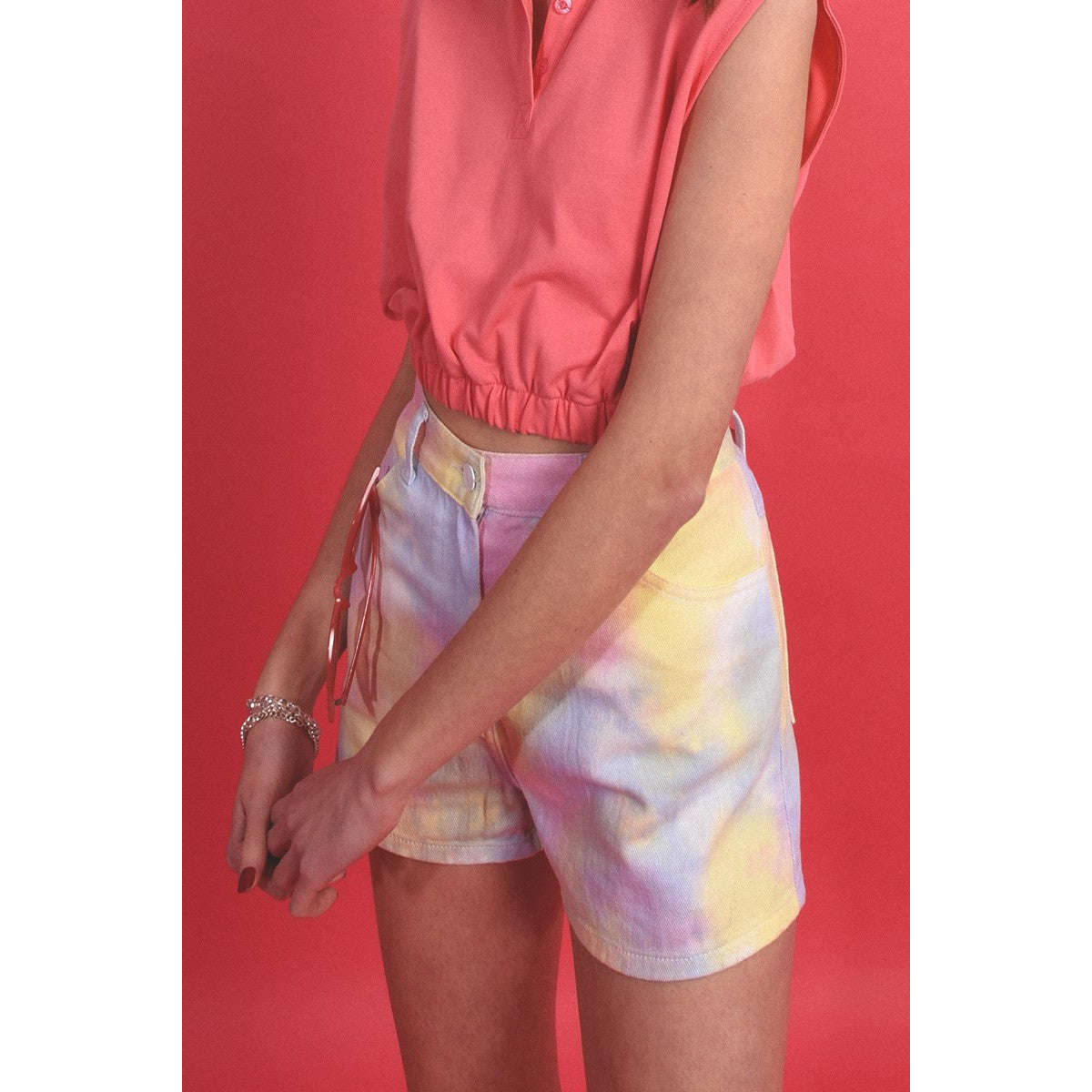 Molly Bracken Donna Short Denim Multicolor ELR114ABP