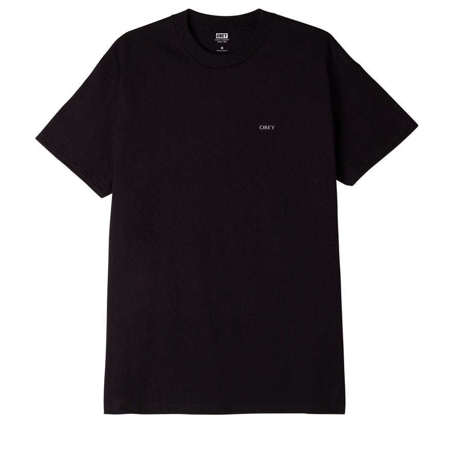 Obey Uomo T-shirt Torn Icon Face Nero 22UC0000102