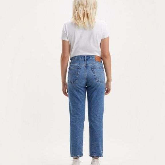 Levi's Donna Jeans 501 Crop Medium Indigo Worn In - Blu 36200-0236