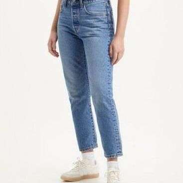Levi's Donna Jeans 501 Crop Medium Indigo Worn In - Blu 36200-0236