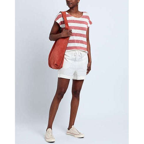 Vero Moda Donna Bermuda Mymilo Paperbag Bianco 10282521