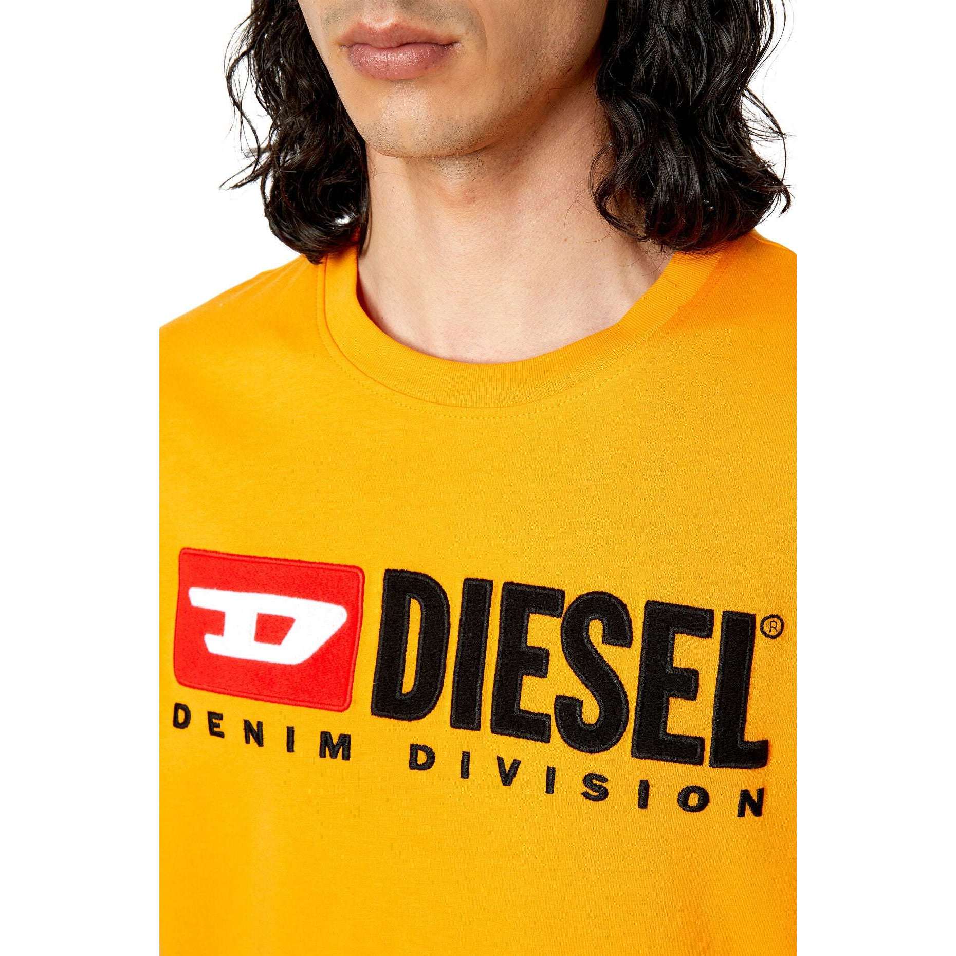 Diesel Uomo T-shirt T-Diegor-div Arancione 03766-0GRAI