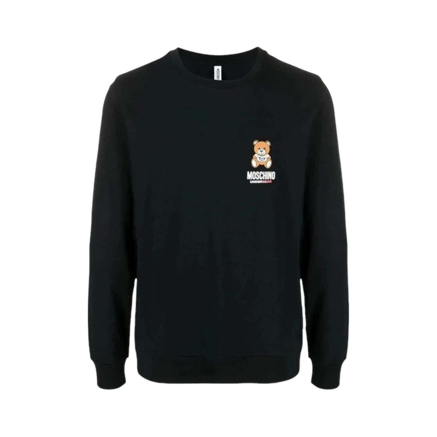 Moschino Uomo Felpa Nera Orsetto 17854409