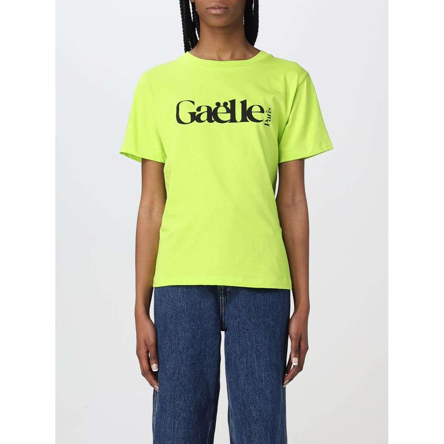 Gaelle Donna T-shirt Verde Fluo GBDP16701