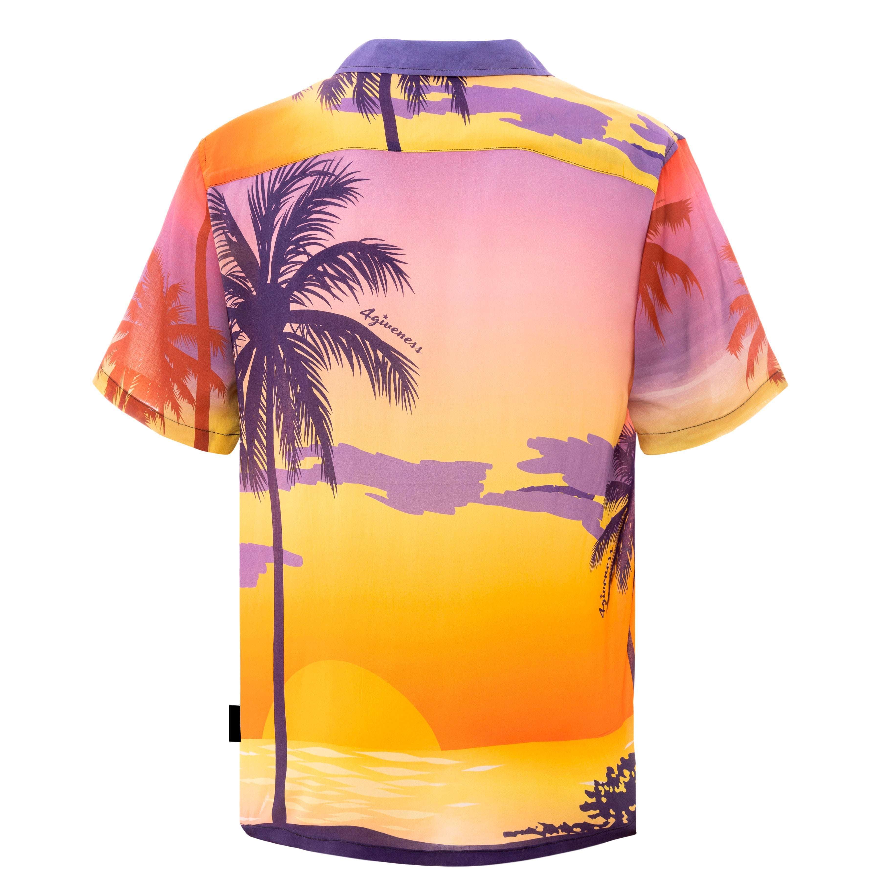 4giveness Uomo Camicia Sunset Block FGBM2670
