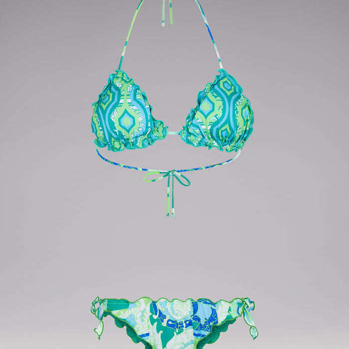 F**k Donna Costume Bikini Triangolo Frou Frou Wallpaper FK23-1500U