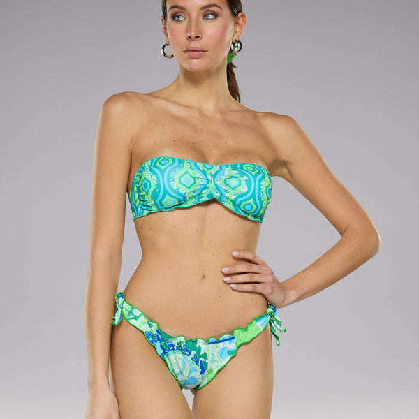 F**k donna Costume Bikini Fascia Verde Fantasia FK23-1501U