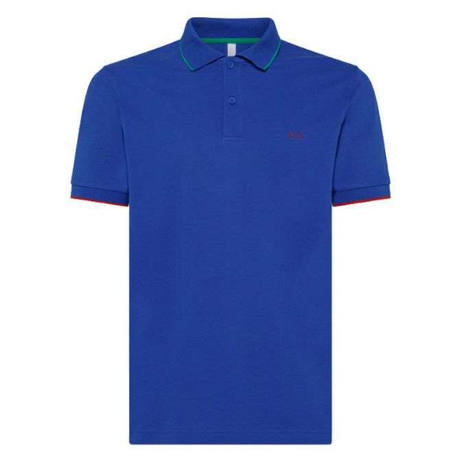 Sun68 Uomo Polo Blu Royal A33111 58