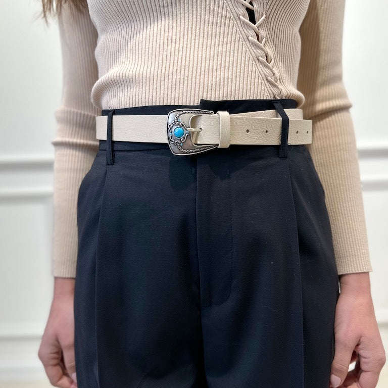 Vicolo Donna Cintura Bianca AE0004
