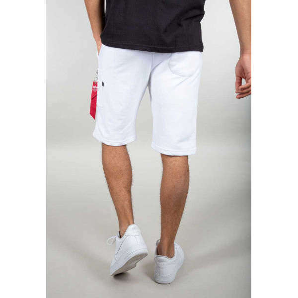 Alpha Industries Uomo Bermuda Bianco 166301