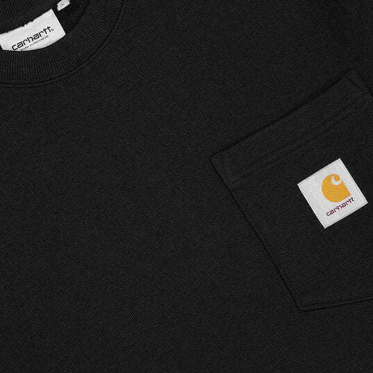 Carhartt Felpa Uomo Girocollo Manica Lunga Sweatshirt Nera