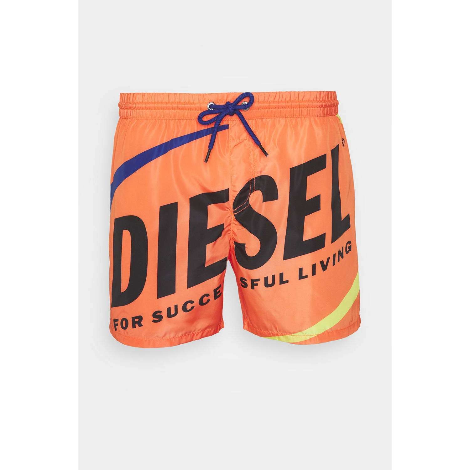 Diesel Costume Boxer da Uomo Ripiegabile colore Arancione con Logo Vintage