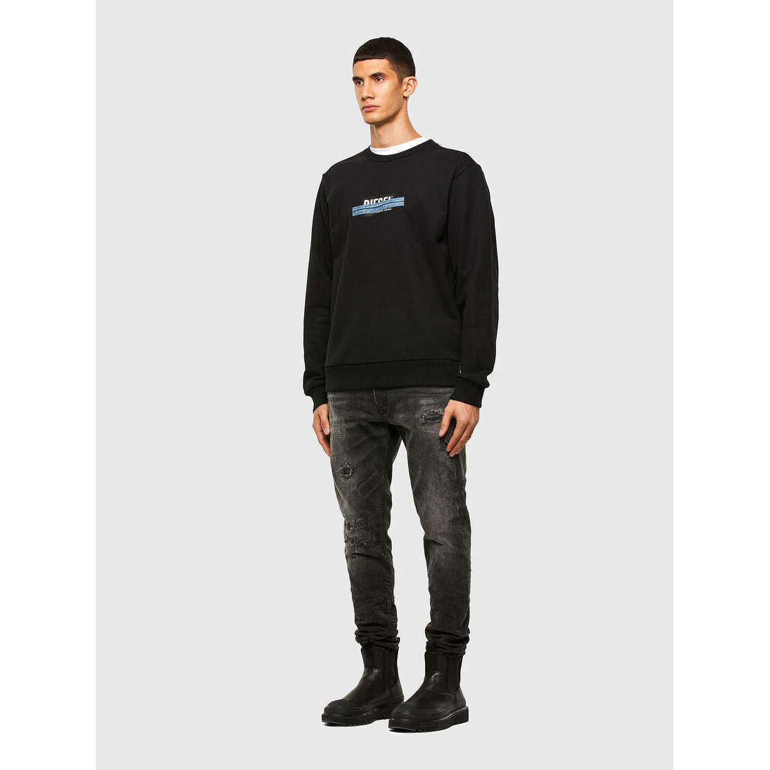 Diesel Uomo Felpa S-Girk-Hood-N83