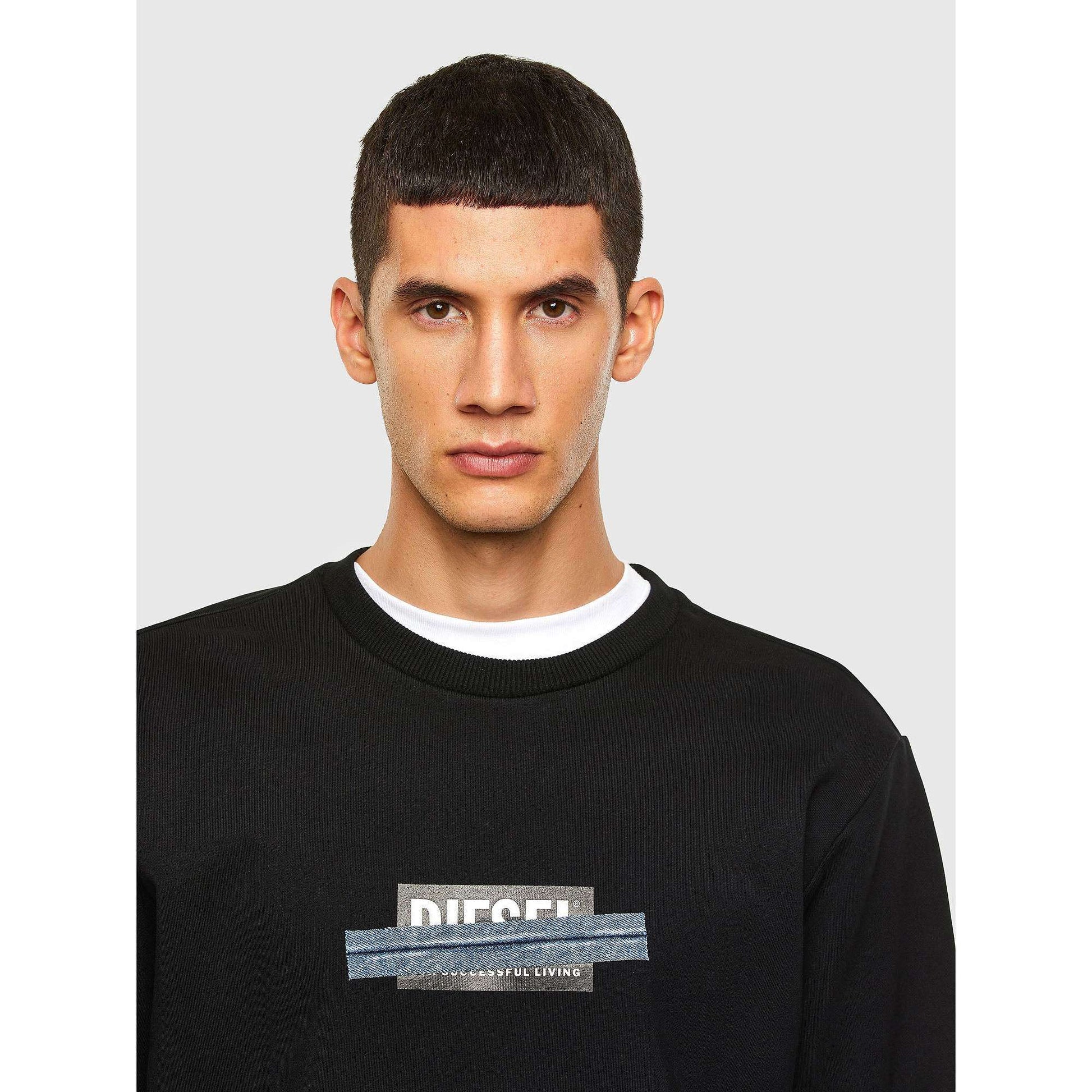 Diesel Uomo Felpa S-Girk-Hood-N83