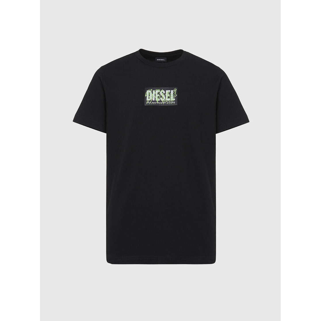 Diesel Uomo T-Shirt T-Diego- N34 Manica Corta Logo Black