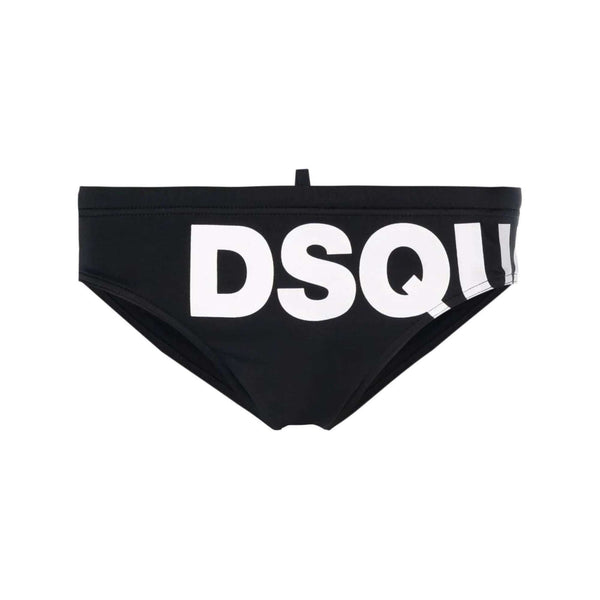 Dsquared2 Uomo Costume Slip Nero Logo D7B2E4680