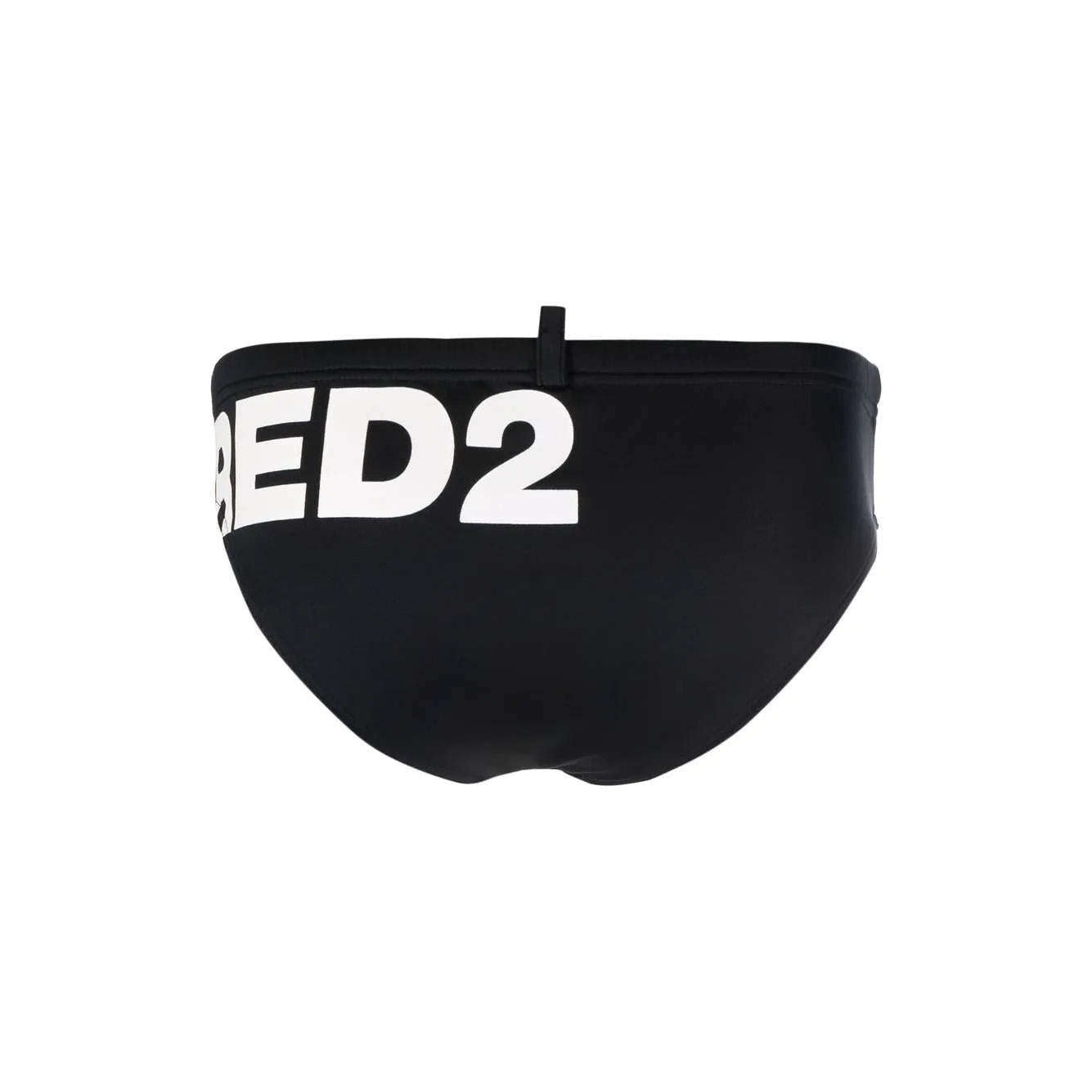 Dsquared2 Uomo Costume Slip Nero Logo D7B2E4680