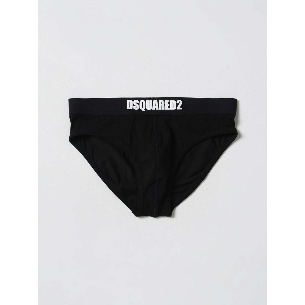 Dsquared2 Uomo Slip Twin Pack Nero D9X614530