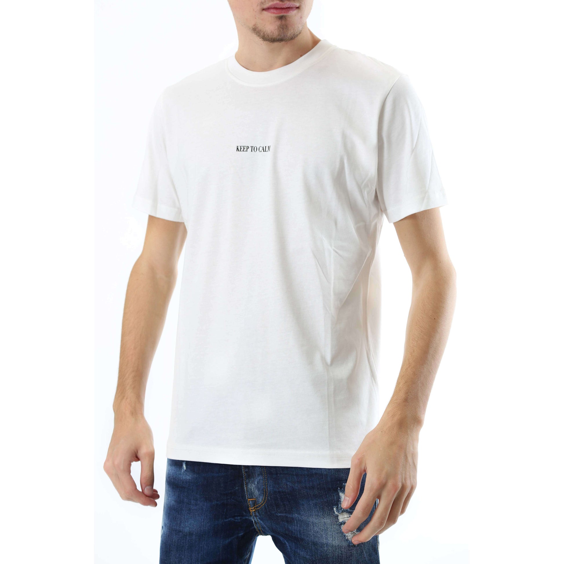 Fabrik London Uomo T-Shirt Smiley White
