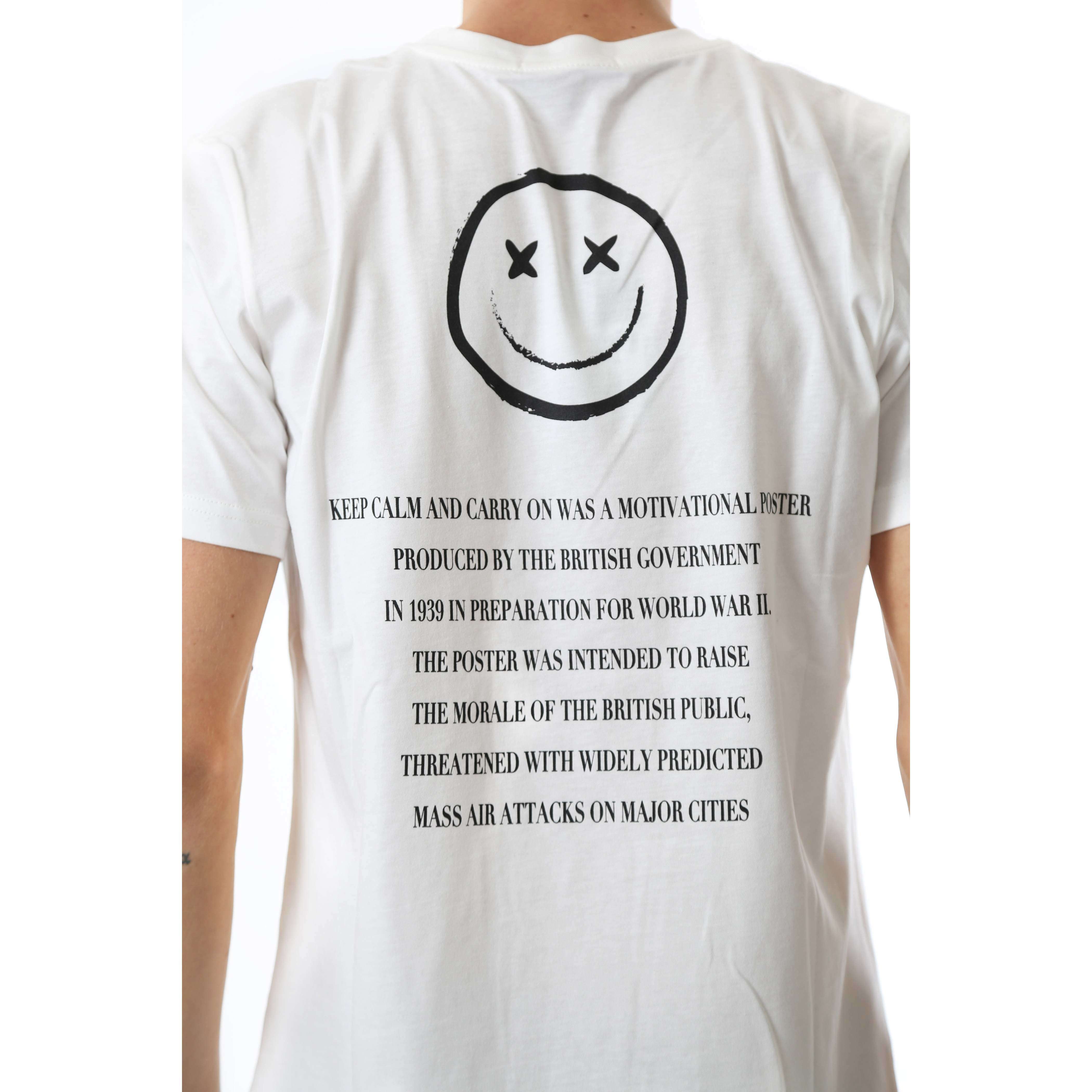 Fabrik London Uomo T-Shirt Smiley White