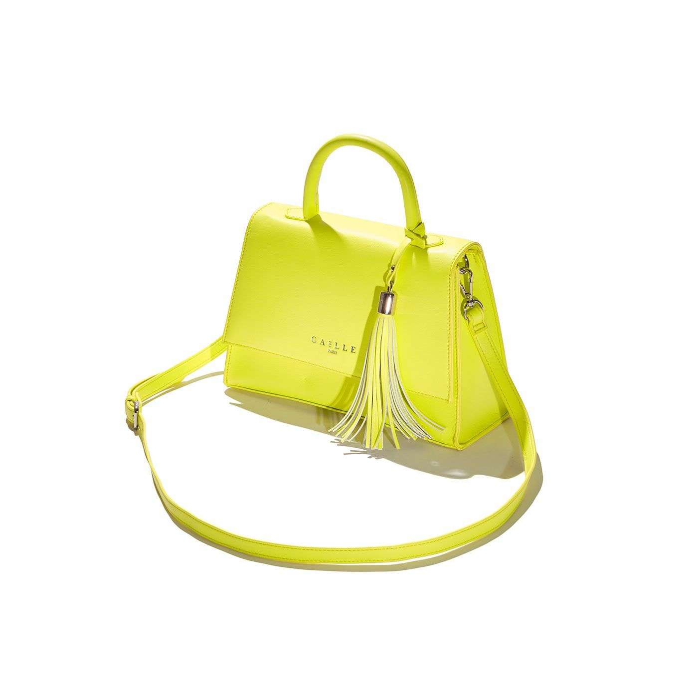 Gaelle Donna Borsa Shoulder Strap Giallo Fluo GBDP4061