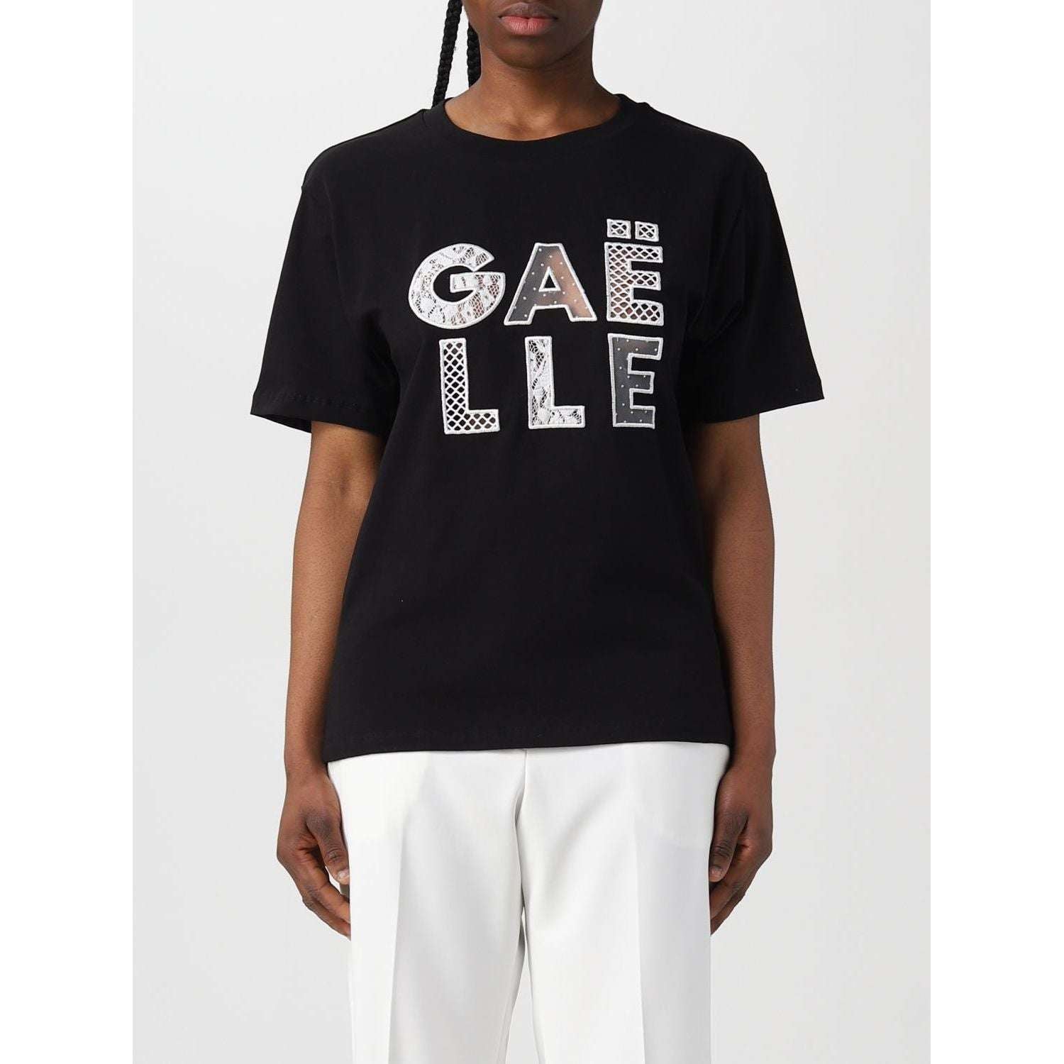 Gaelle Donna T-shirt Nera GBDP17055