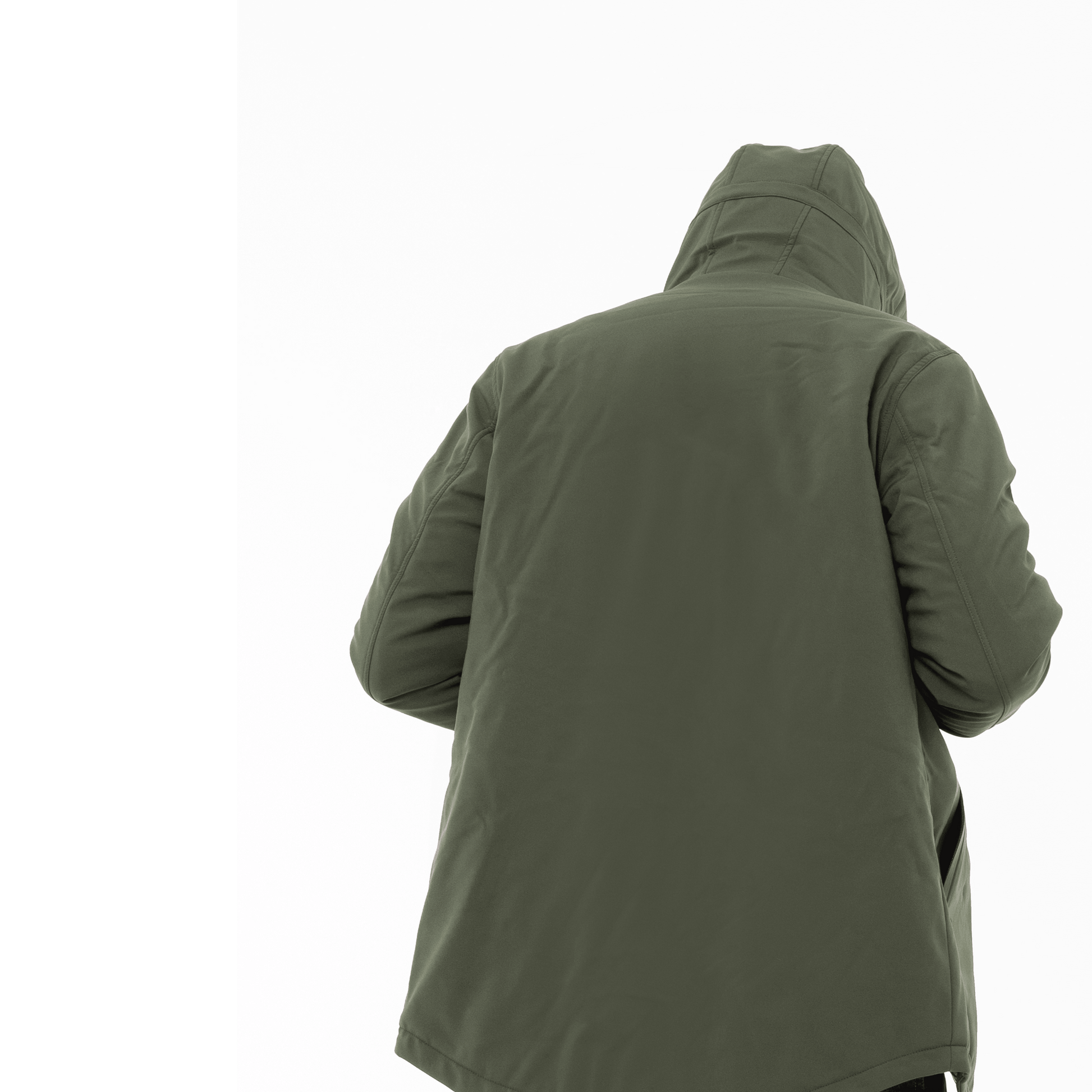Gold Rush Uomo Giubbino Genius Imbottito Con Cappuccio Hooded Winter Jacket Green