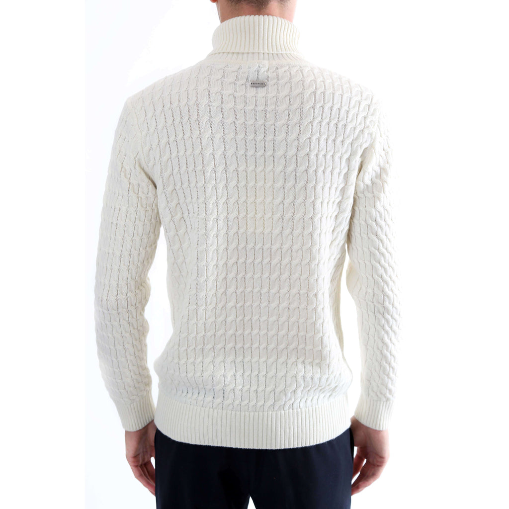 Gold Rush Uomo Maglia Pullover Dolcevita High Neck White