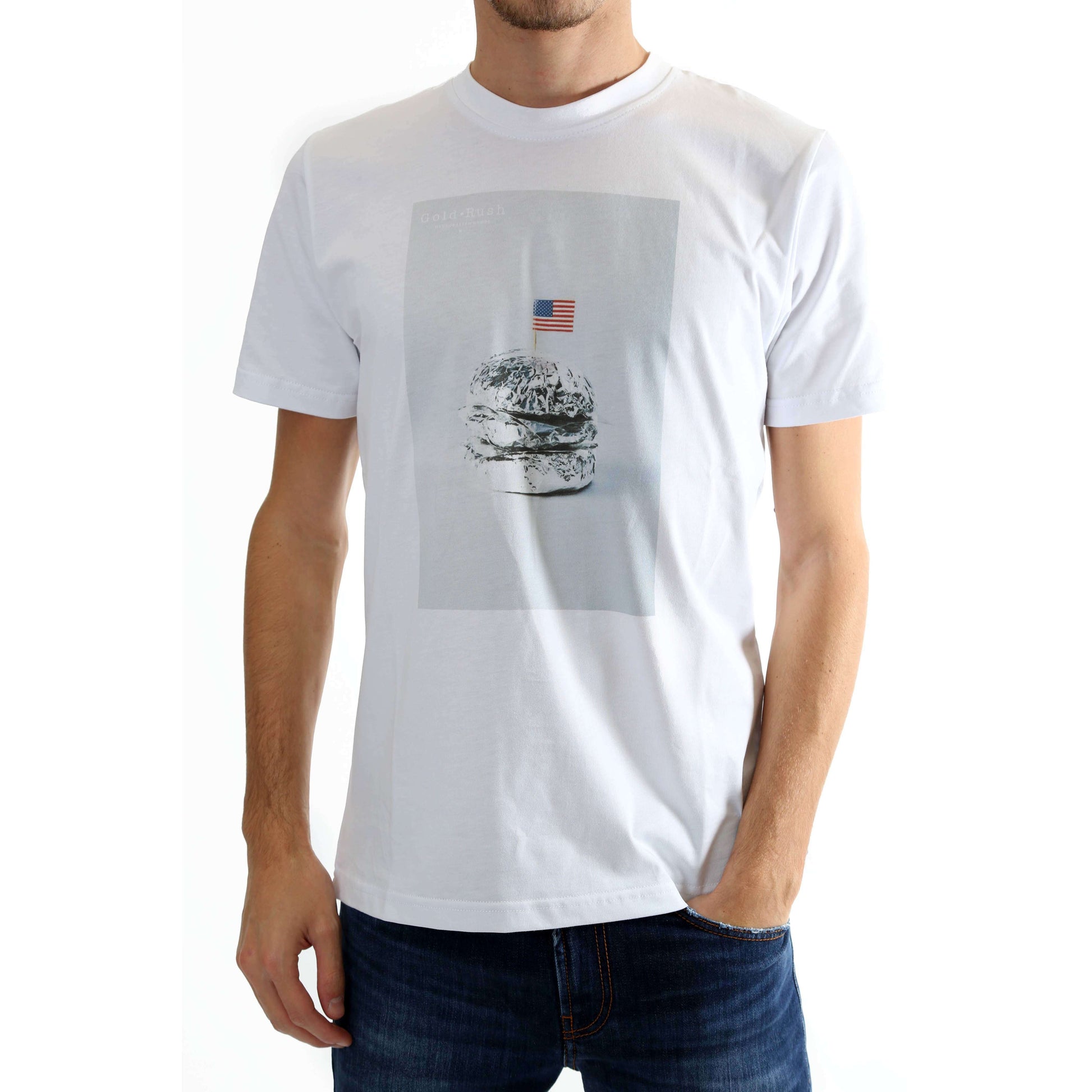 Gold Rush Uomo T-Shirt American Twist White