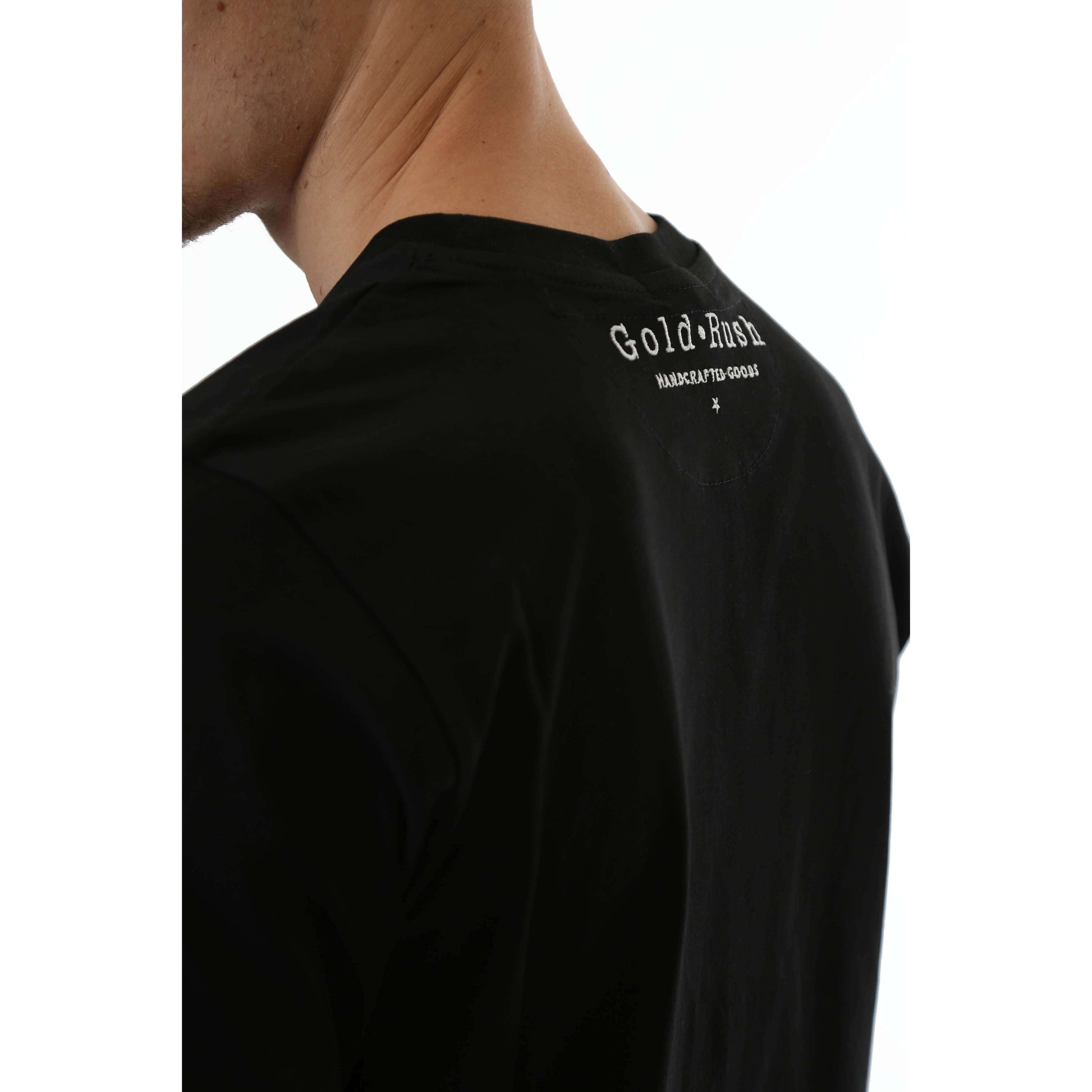 Gold Rush Uomo T-Shirt Basic Toppa Patchwork Black