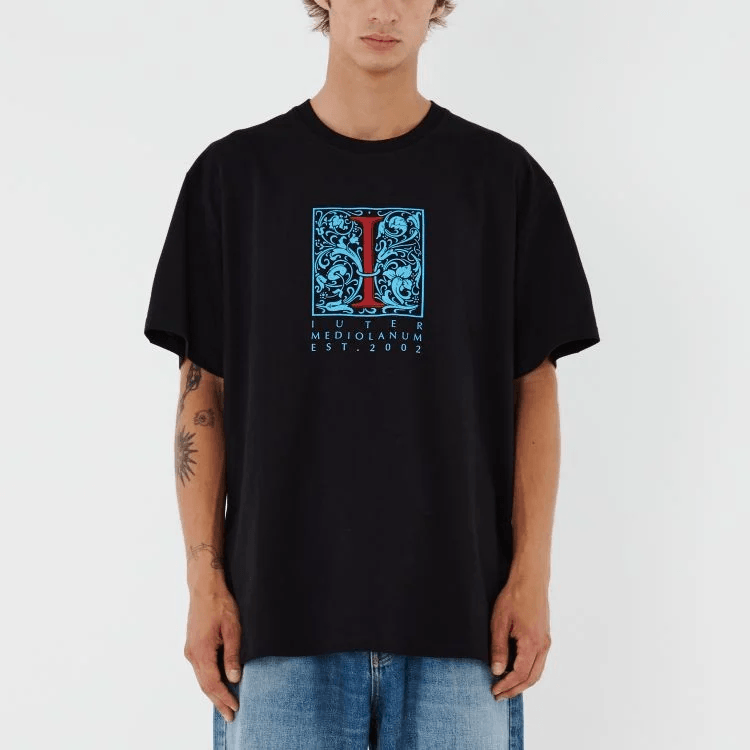 Iuter Uomo T-shirt Mediolanum Tee Nera 23SITS31