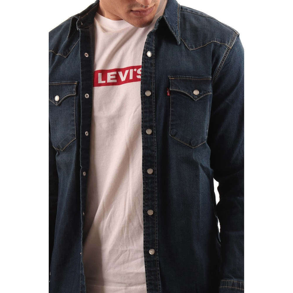 Levi's Uomo Camicia Denim Barstow Western Standard