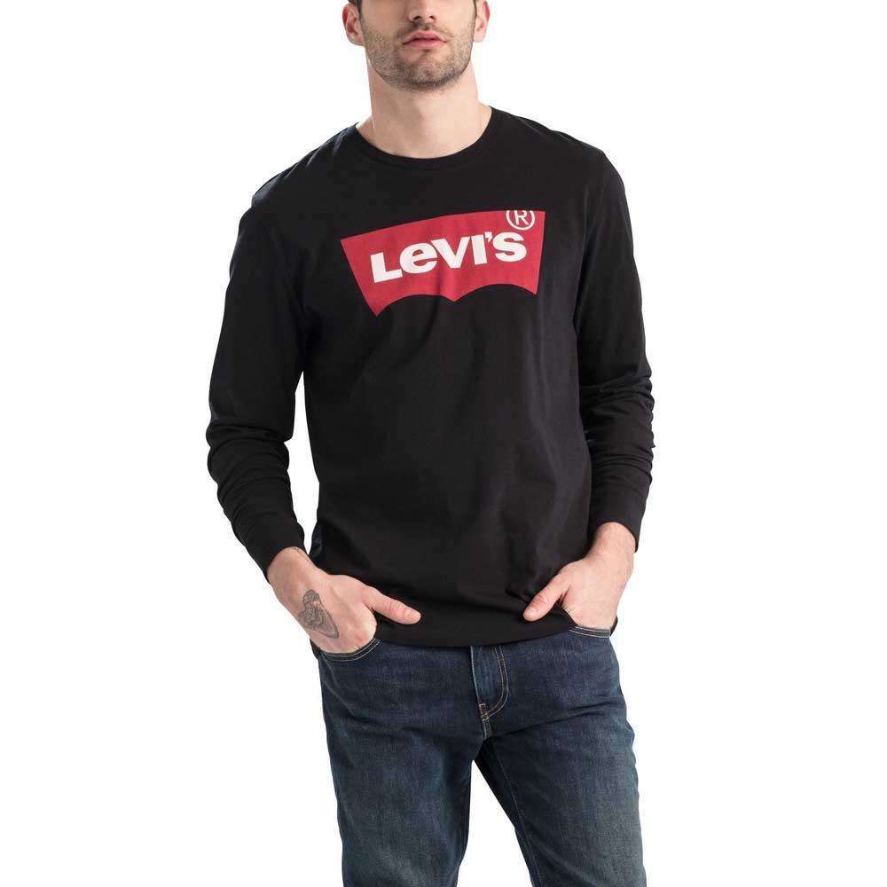 Levi's Uomo Felpa Manica Lunga Sweatshirt Graphic Crew B Black