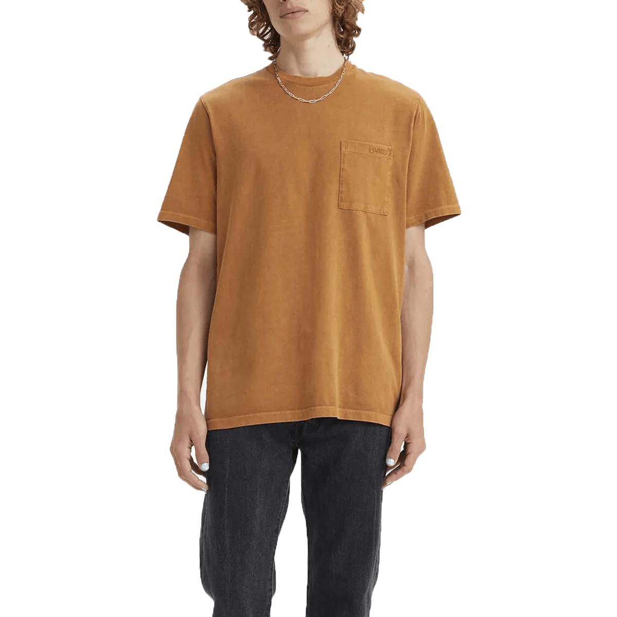 Levi's Uomo T-shirt Pocket Tabacco A3697-0007