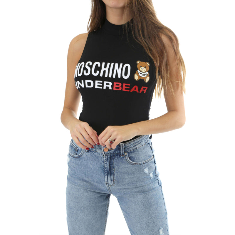 Moschino Donna Body Underbear Giromanica Logo Black