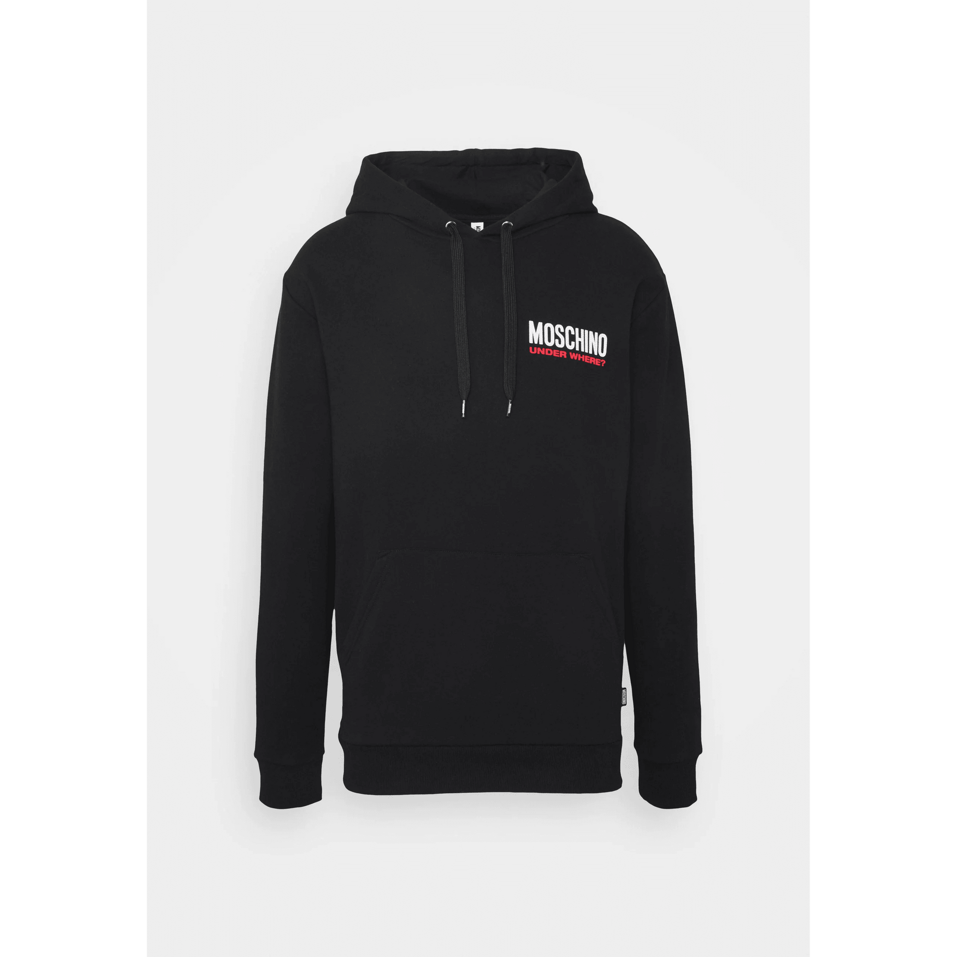 Moschino Uomo Felpa Manica Lunga Logo Laterale Black – LOUNGE SHOP