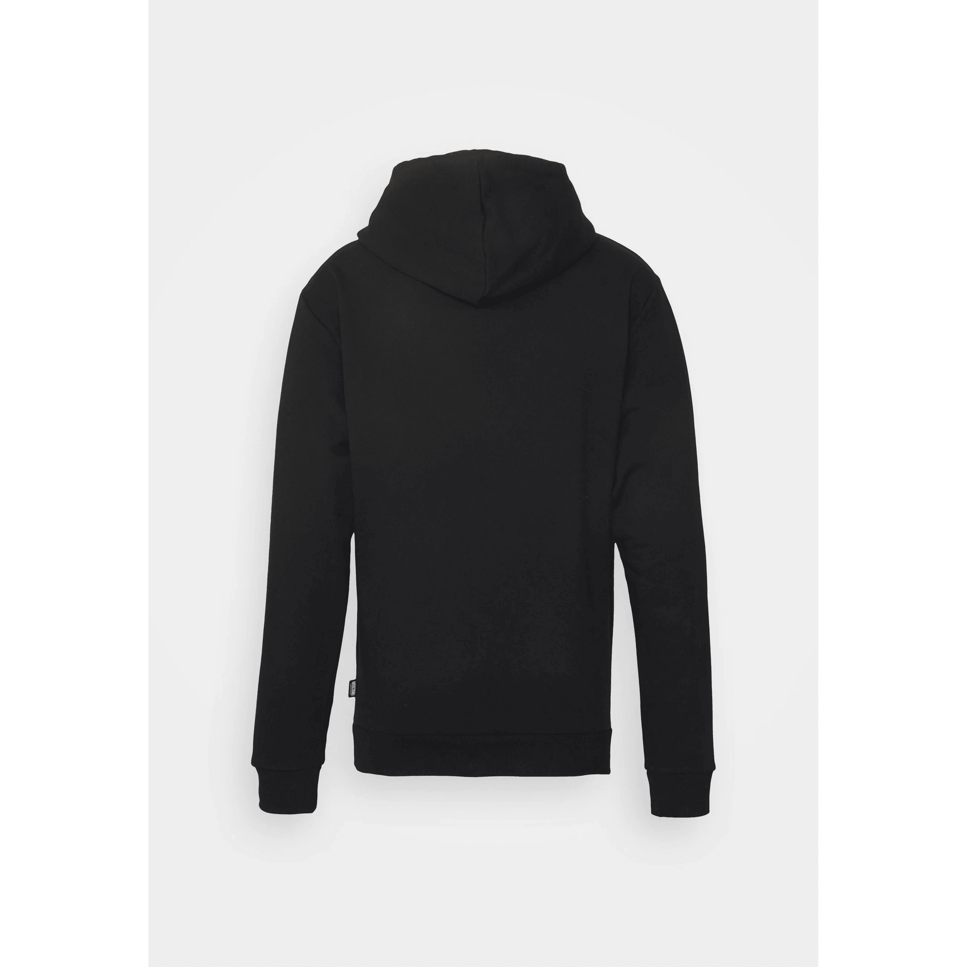 Moschino Uomo Felpa Manica Lunga Logo Laterale Black