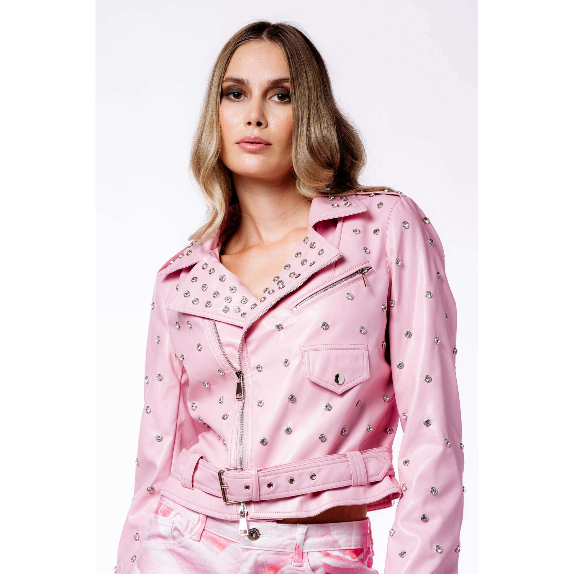 No Secrets Donna Giubbino Chiodo Rosa Brillanti 231NS184