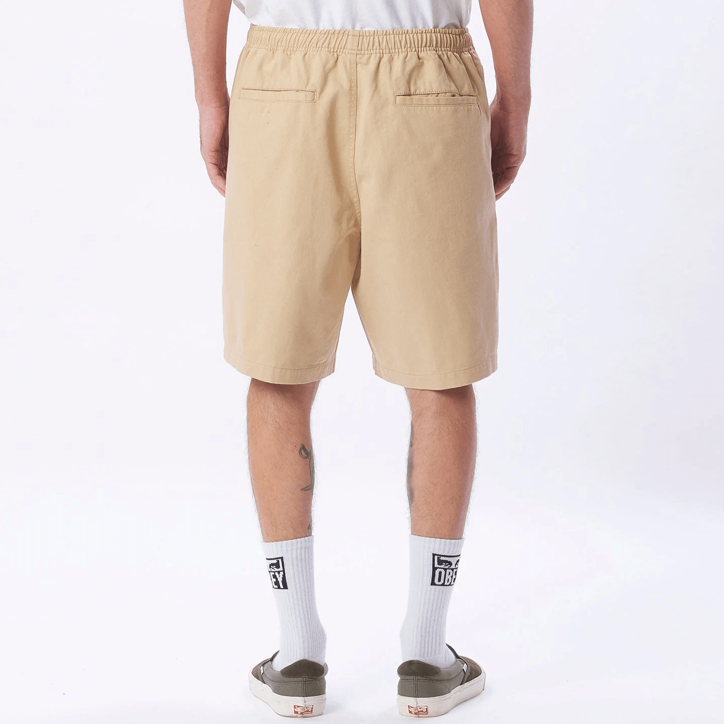 Obey Uomo Short Easy Relaxed Twill Crema22MC0000090