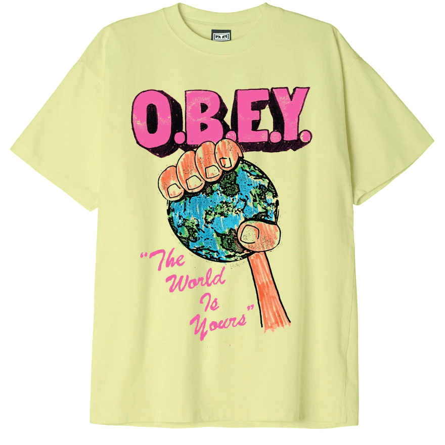 Obey Uomo T-shirt The World Is Yours 22MC0000577