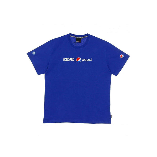 Octopus T-Shirt Uomo colore Blu con Logo Pepsi