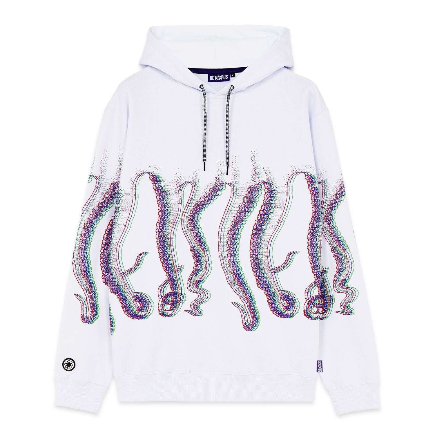 Octopus Uomo Felpa Fuzzy Bianca 23SOSH35