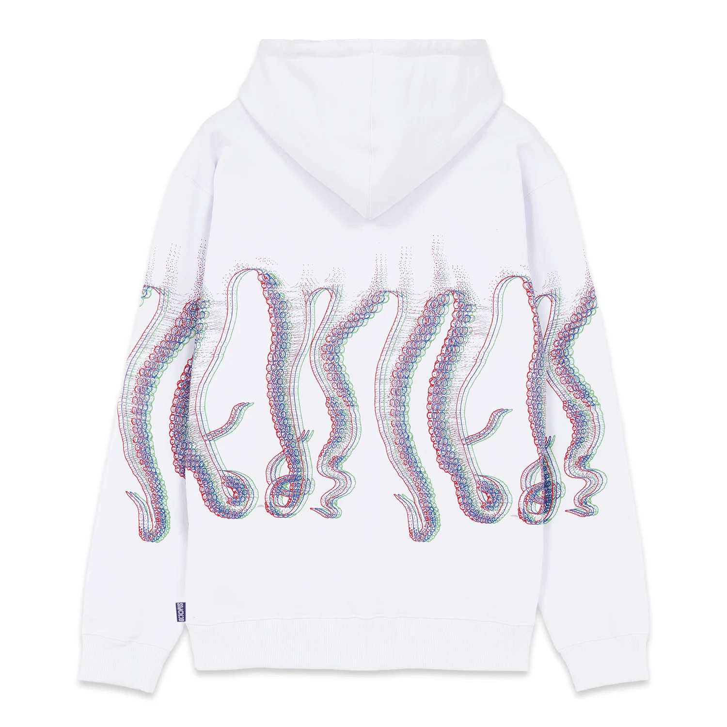 Felpa octopus bianca e nera on sale